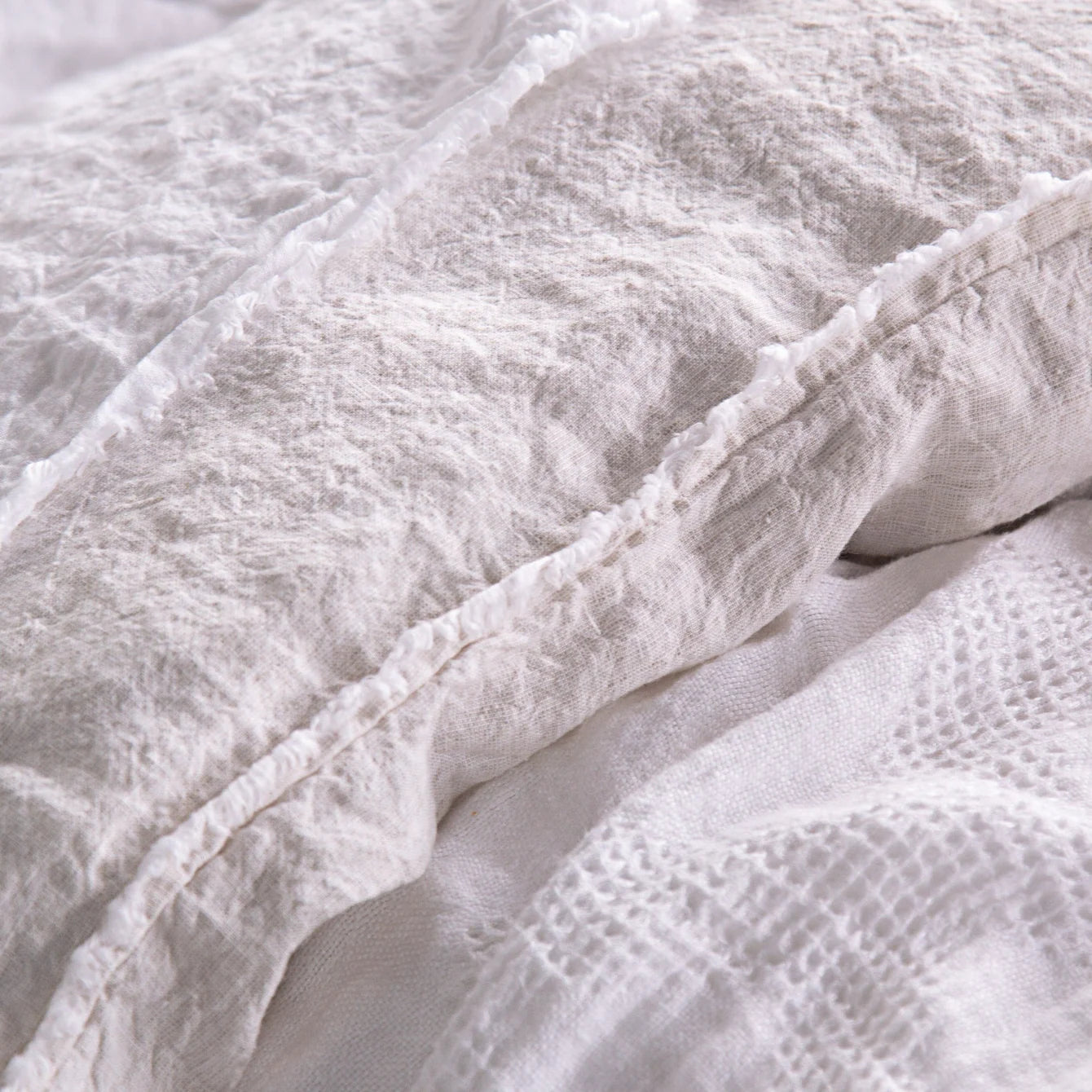 Gray Flocca Duvet Cover