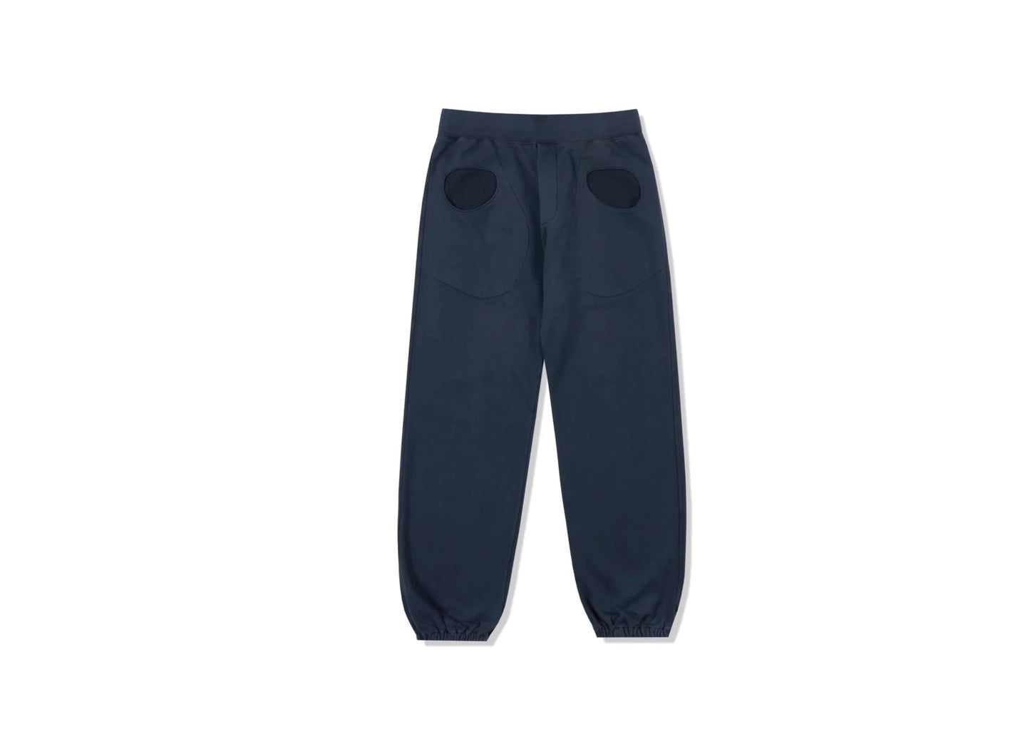 Pantalón deportivo con bolsillos de rizo expuestos - Azul