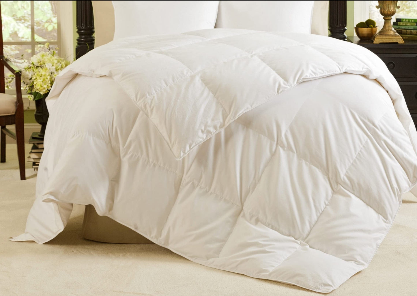 Light Gray Nirvana Comforter (Polish Down, 700+)