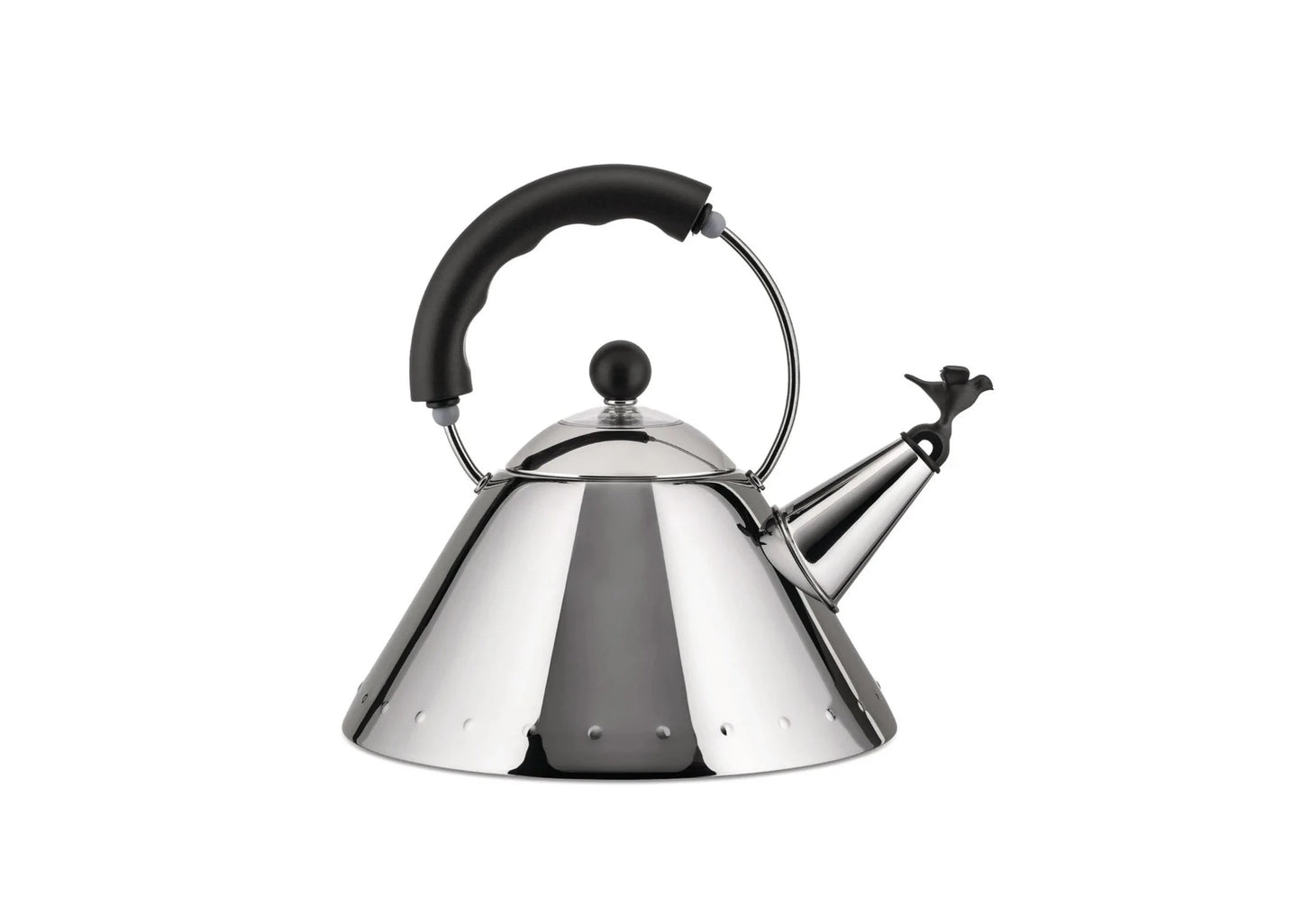 Light Gray Kettle by Michael Graves -  Black