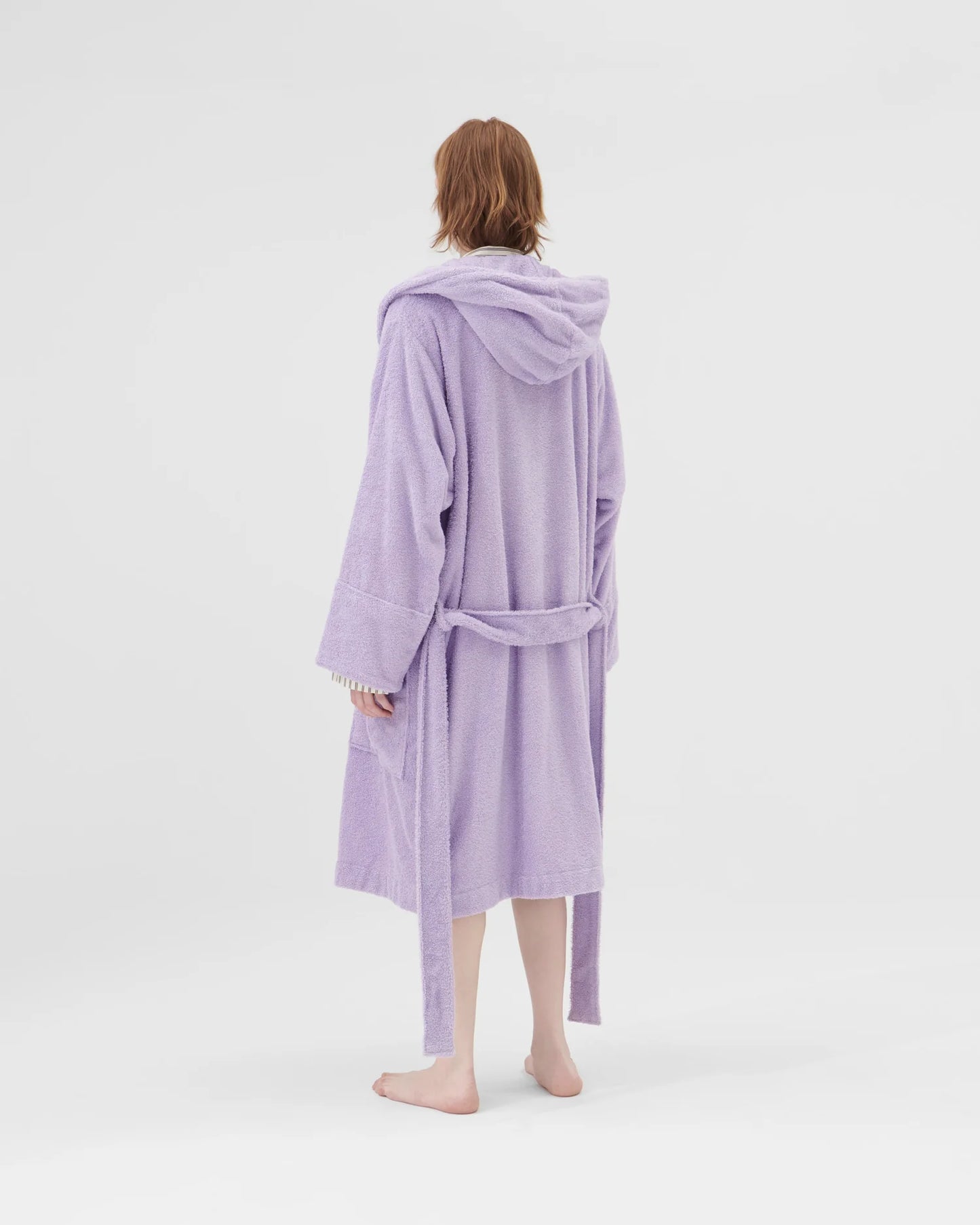 Lavender Hooded Bathrobe - Lavender