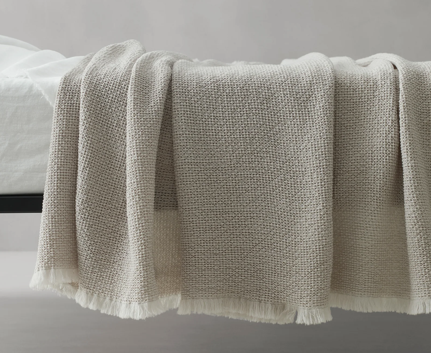 “NID” Waffle Wool Blanket