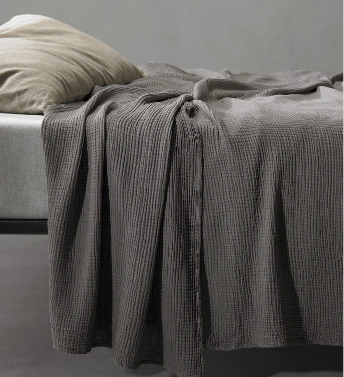 Dark Slate Gray Cotton Voile Bedspread