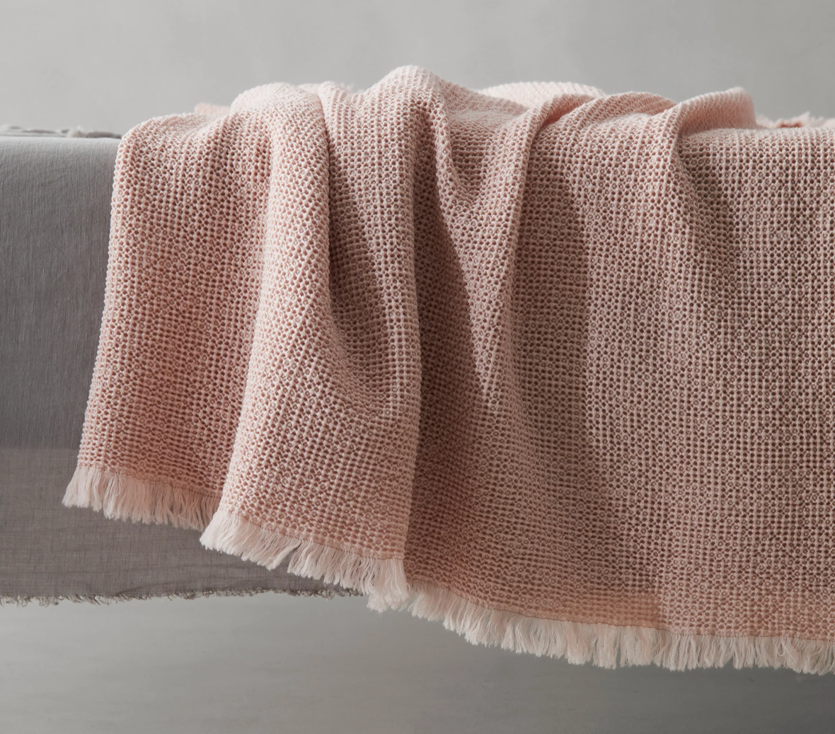 “NID” Waffle Wool Blanket