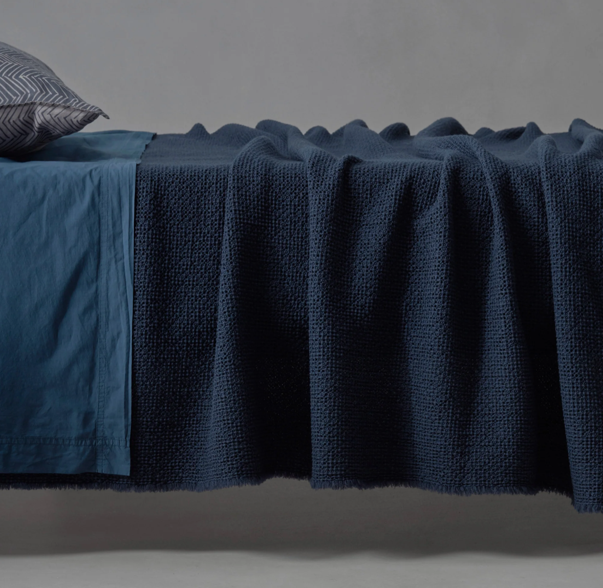 “NID” Waffle Wool Blanket