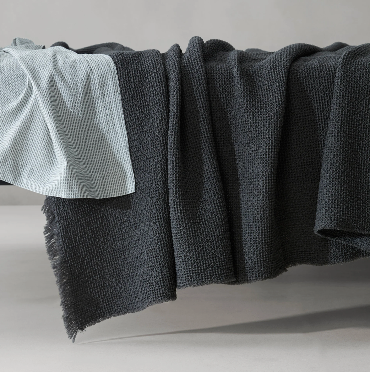 “NID” Waffle Wool Blanket