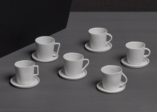 White Buto Espresso Cup Set