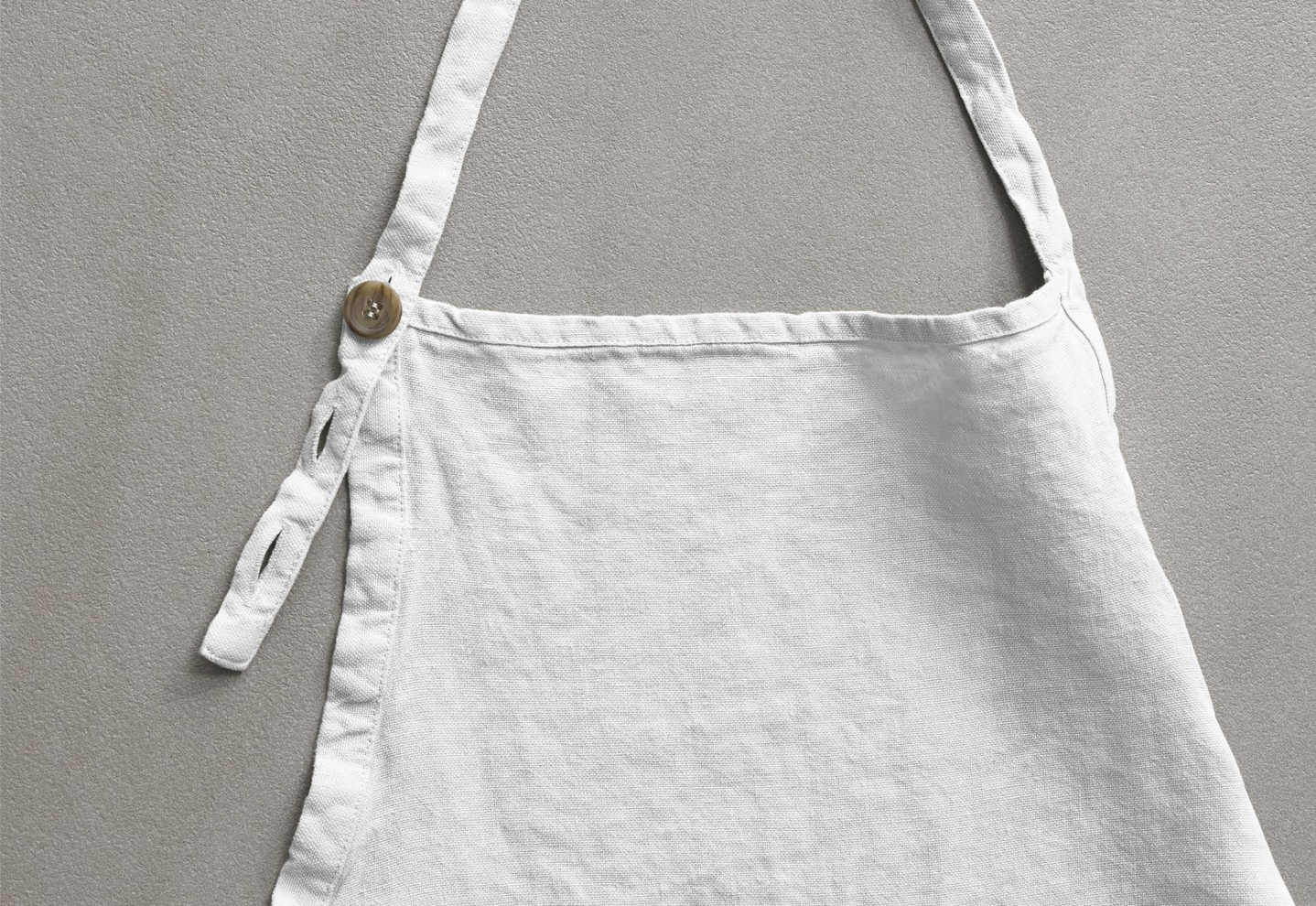 White Bon Apron