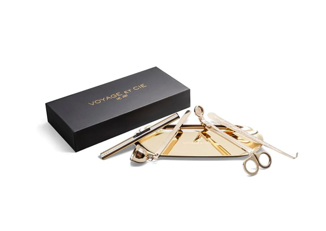 Gold 5 Piece Candle Care Kit
