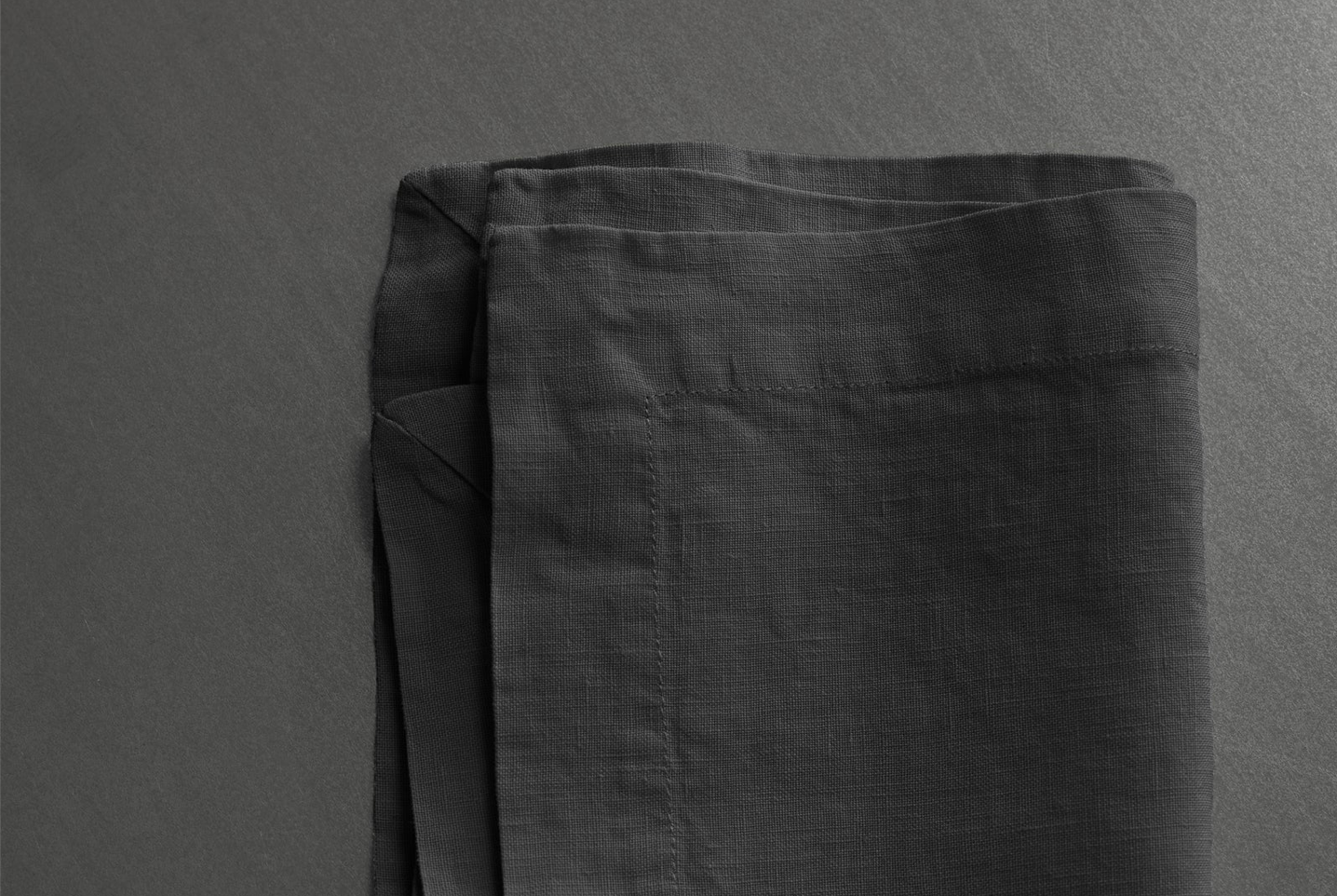 Dark Slate Gray Tab Napkin- Antracite