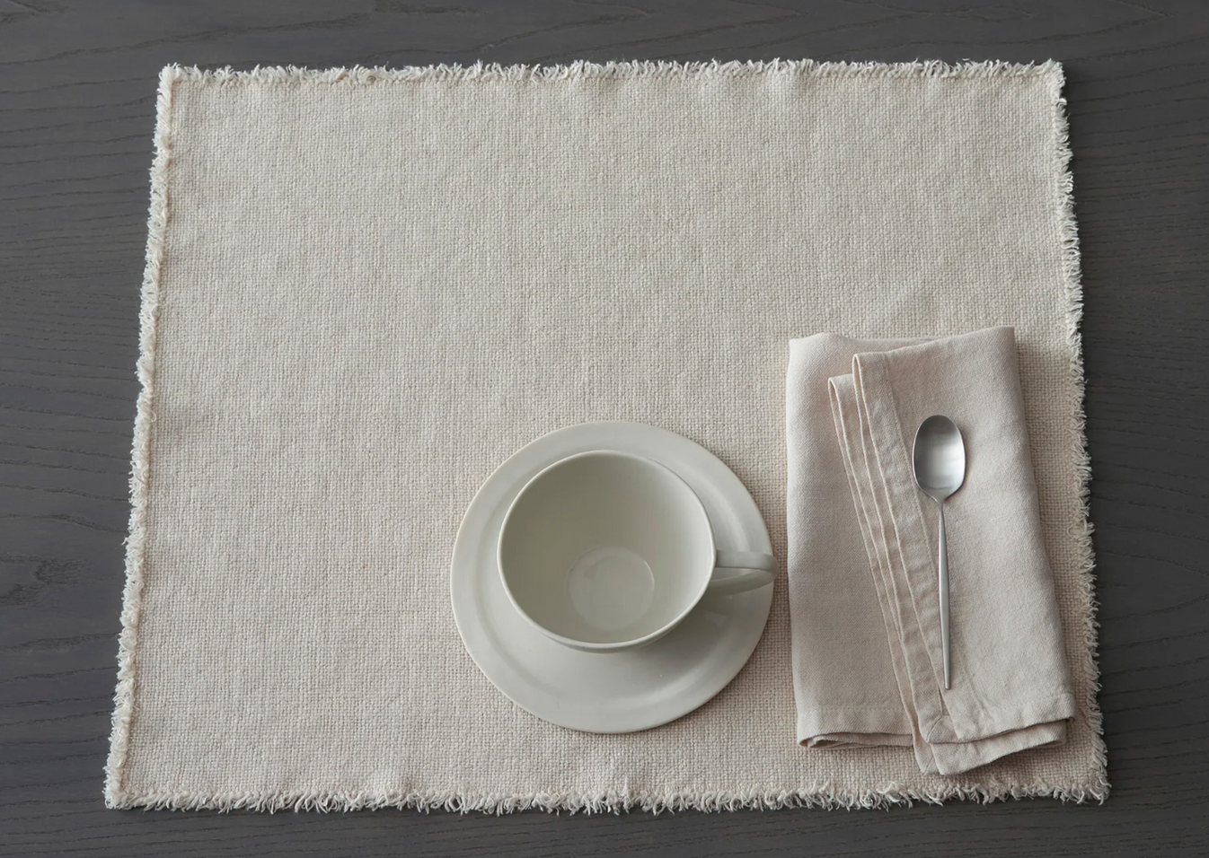 Dark Gray Maya Placemat - Marmo