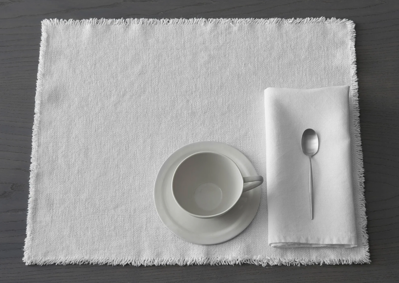 Gray Maya Placemat - Bianco