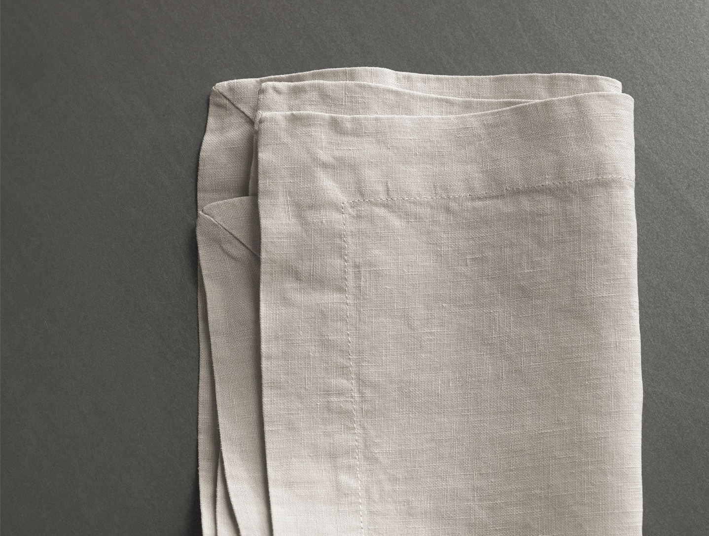 Dim Gray Tab Napkin - Marmo