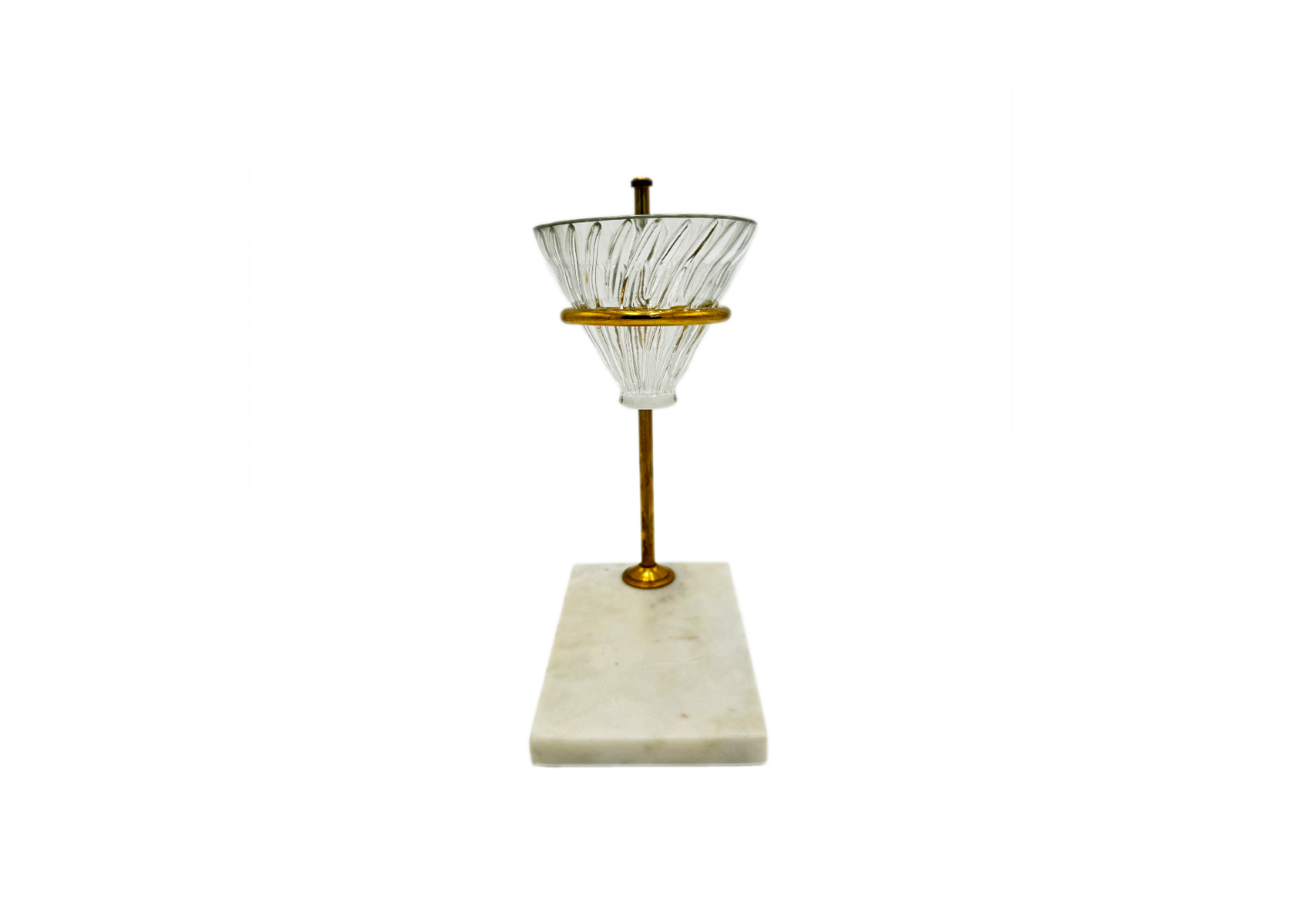 Brass & Marble Pour Over Stand
