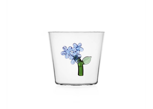 Botanica - Verre à fleurs bleu clair