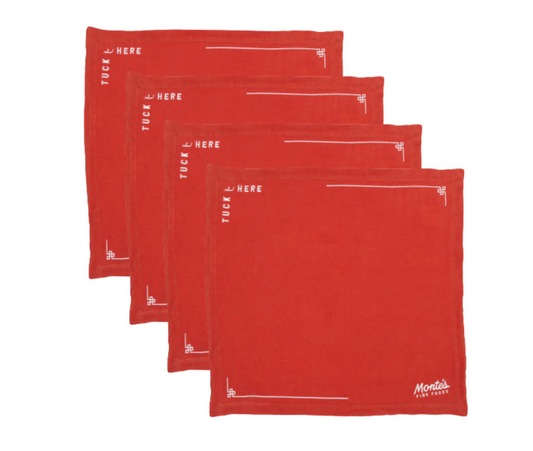 Juego de servilletas de lino de Monte (4) x prensa francesa