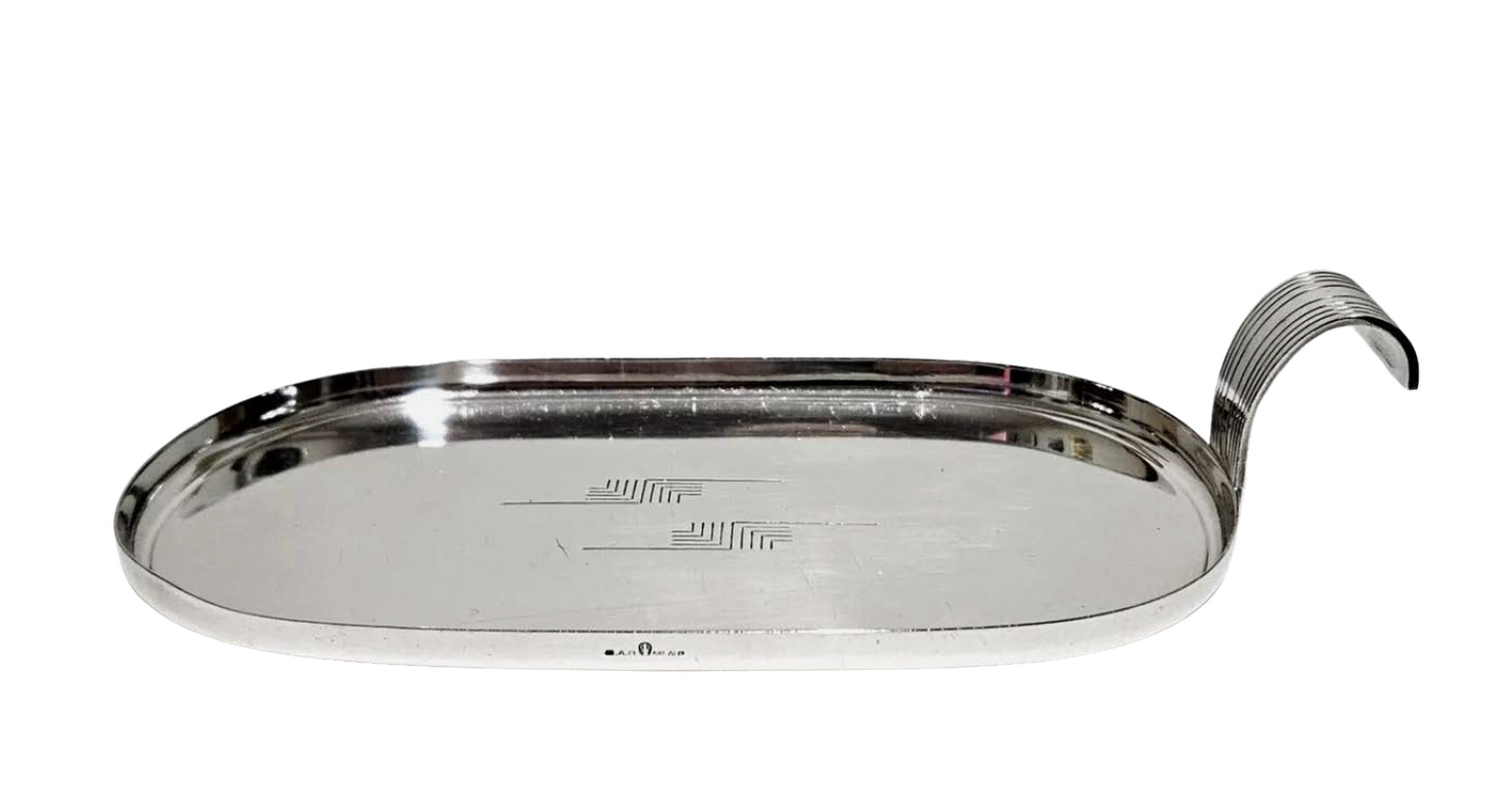 Art Deco Silverplate Calling Card Tray by GAB Sweden