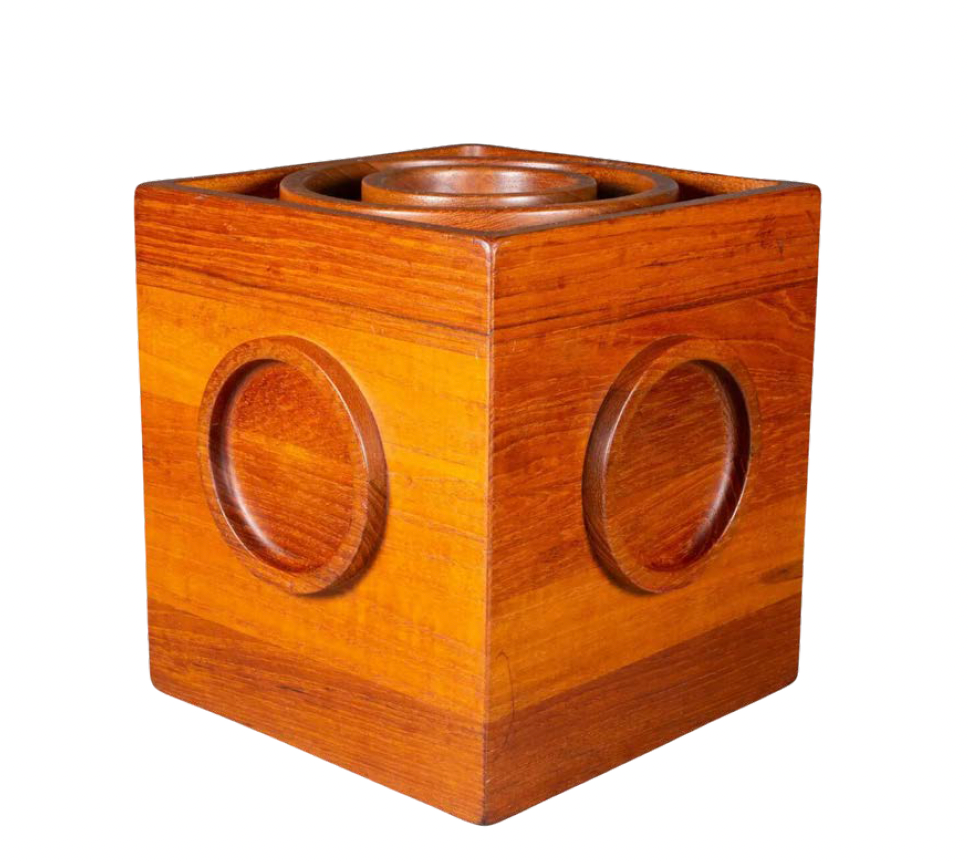 1960's Danish Jens Quistgaard for Dansk Cube Ice Bucket