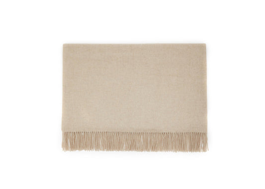 Uno Cashmere Throw - Beige