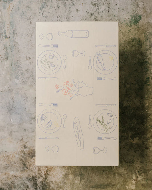 Le Repas Du Bistrot - The Bistrot Lunch Tablecloth