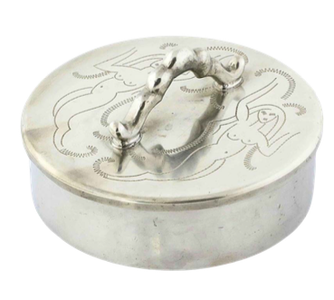 Boîte à Couvercle en Étain 1929 par CG Hallberg pour Svenskt Tenn