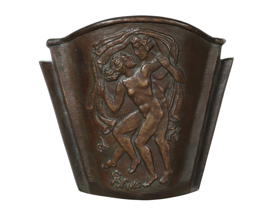 1930's Swedish Grace Bronze Wall Sconce