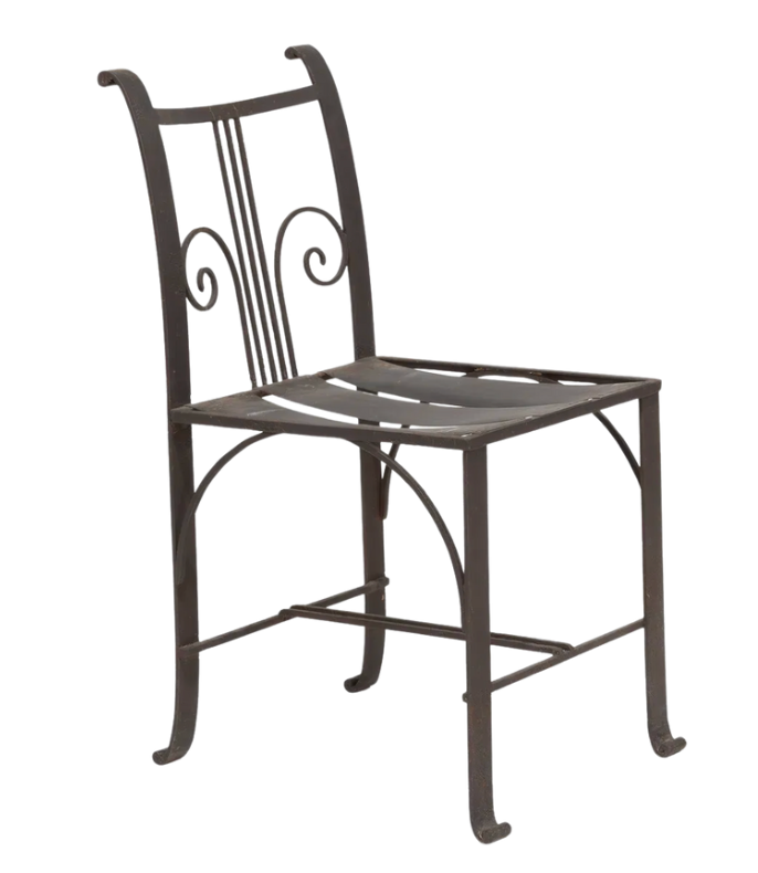 Art Deco Wrought Iron Chair