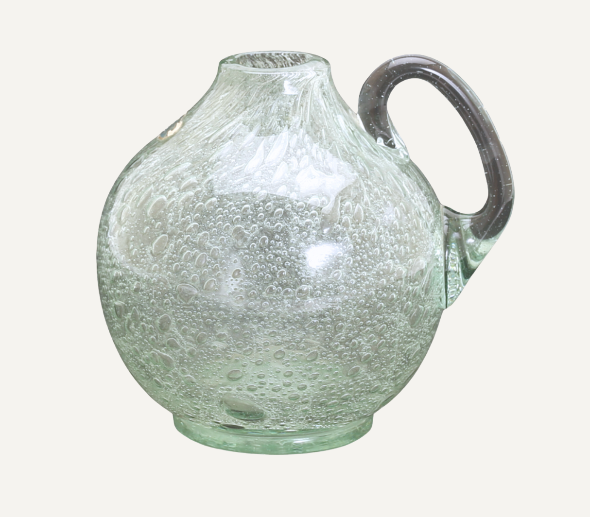 1950's Sweden Handblown Glass Vase by Ture Berglund in Green Tone