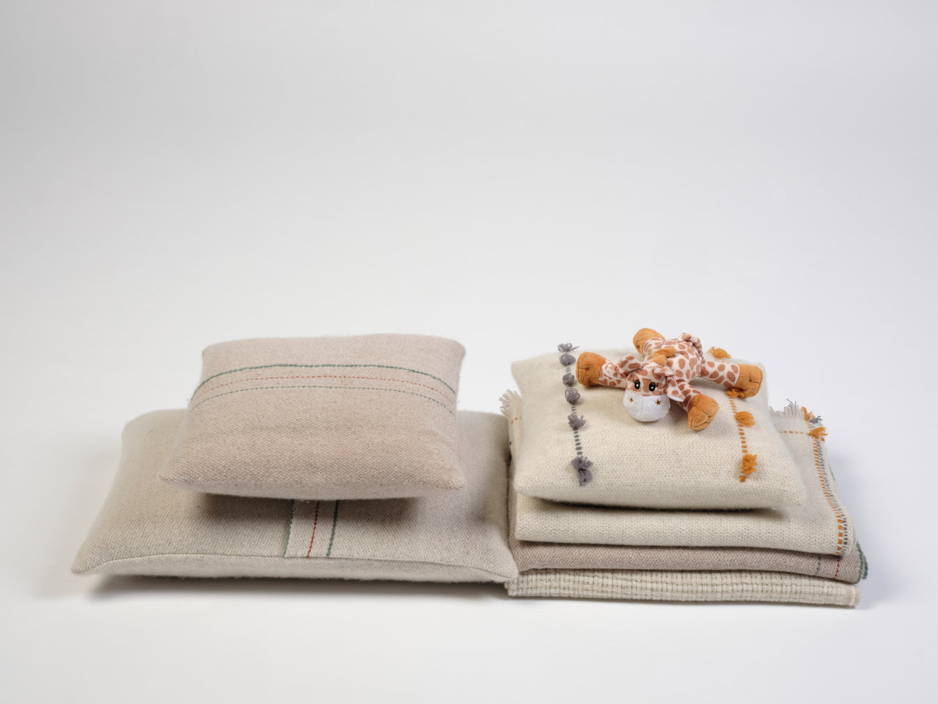 Suau Baby Blanket - Beige, Terracotta, Green