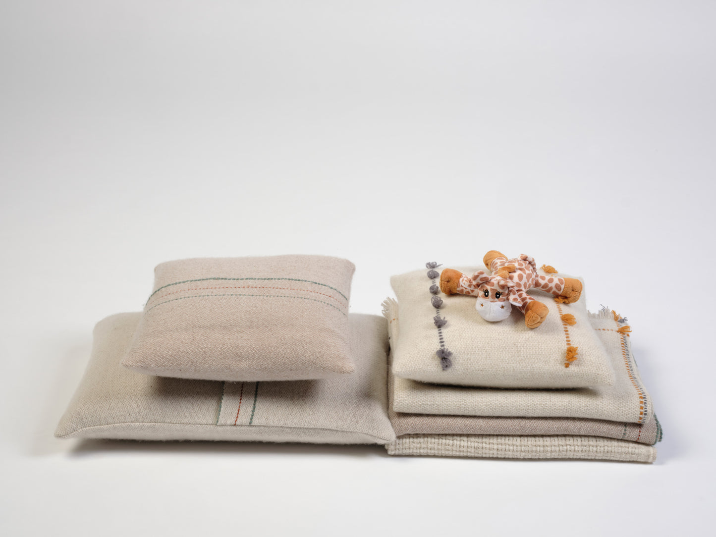 Suau Baby Blanket - Beige, Terracotta, Green