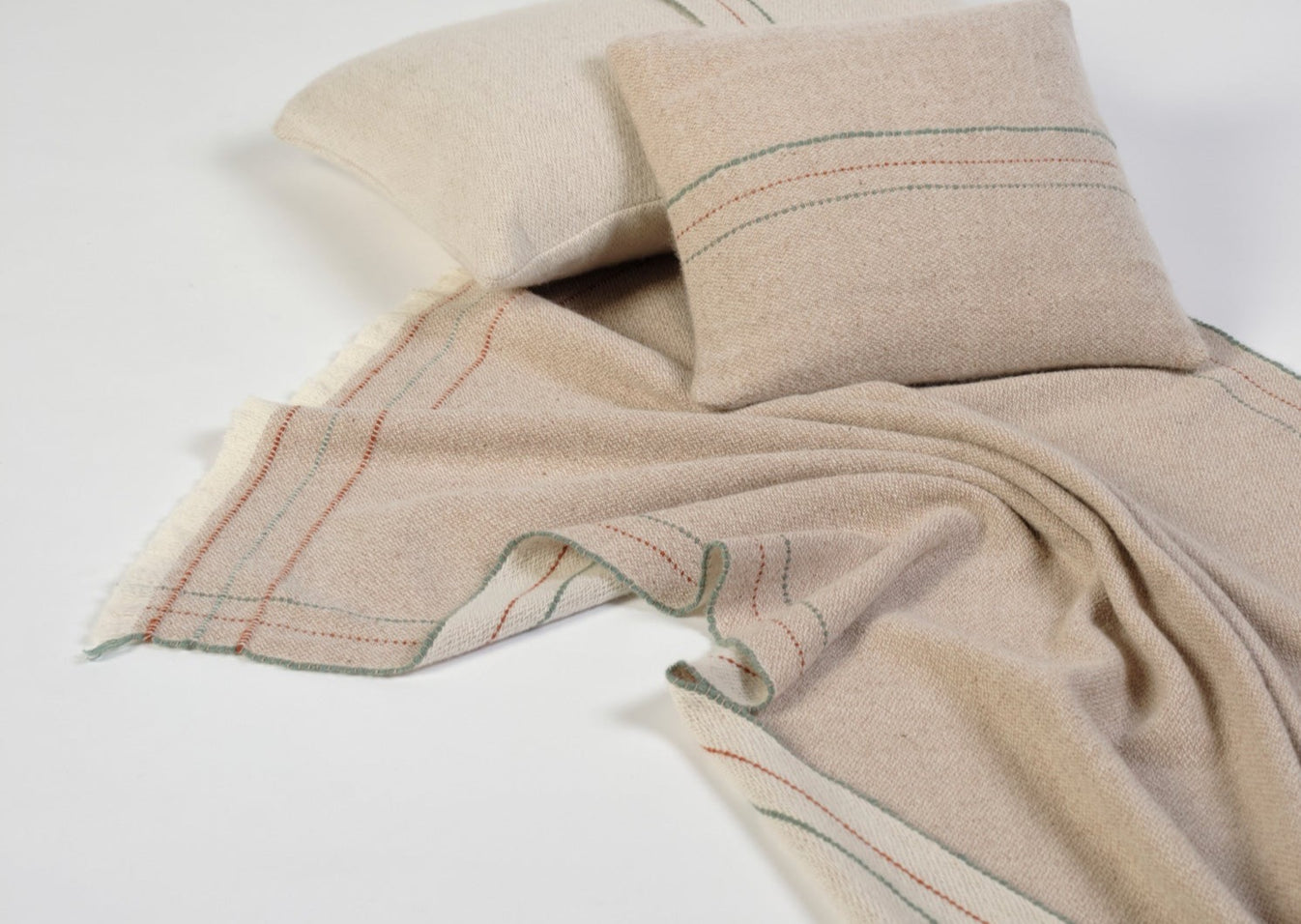 Suau Baby Blanket - Beige, Terracotta, Green
