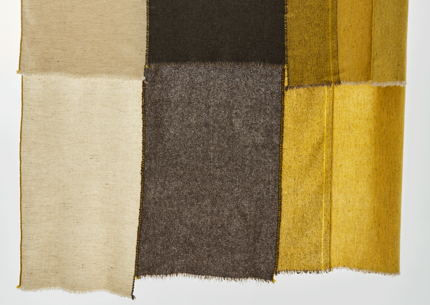 Criss Cross Throw 3 - Dark Grey Mustard
