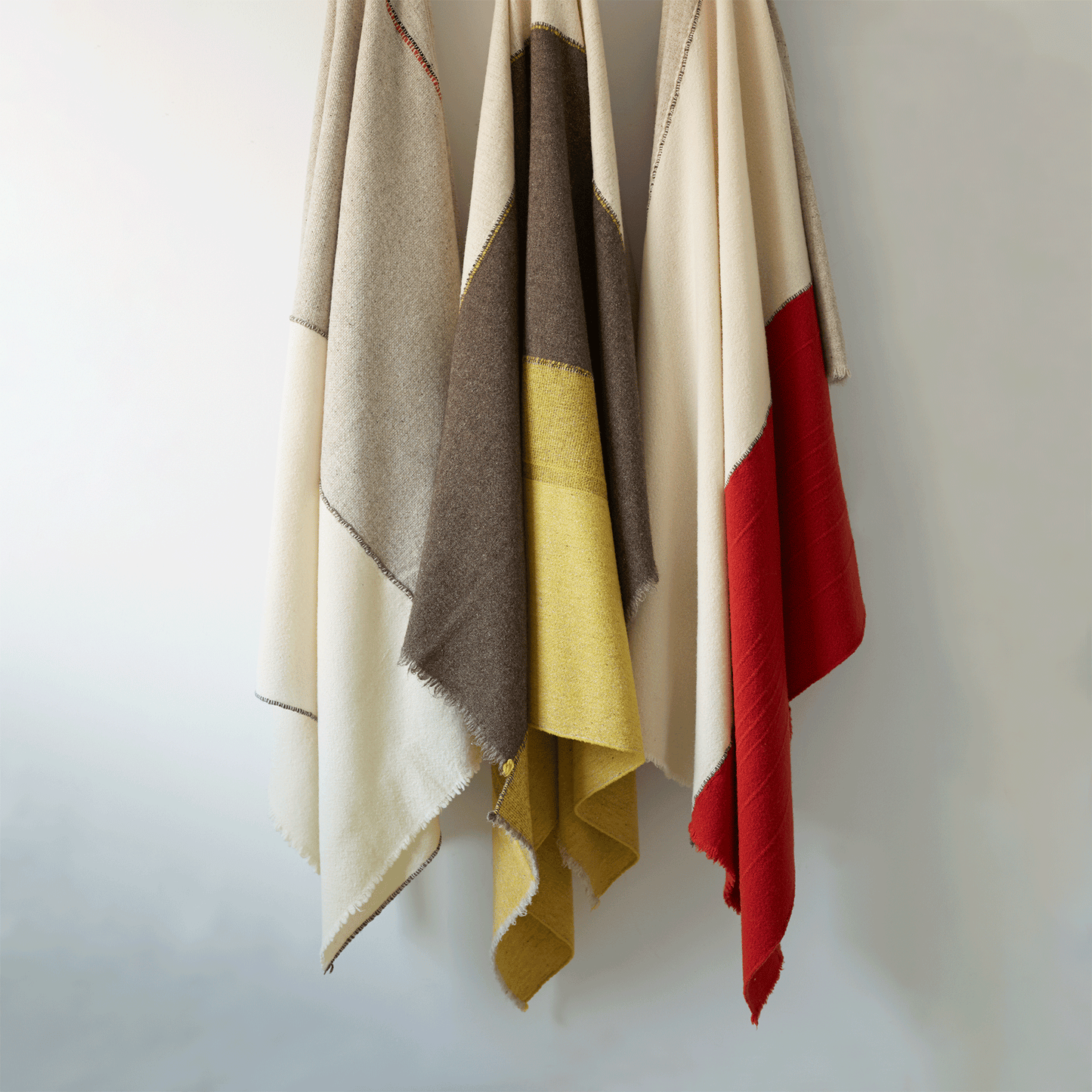 Criss Cross Throw 3 - Dark Grey Mustard