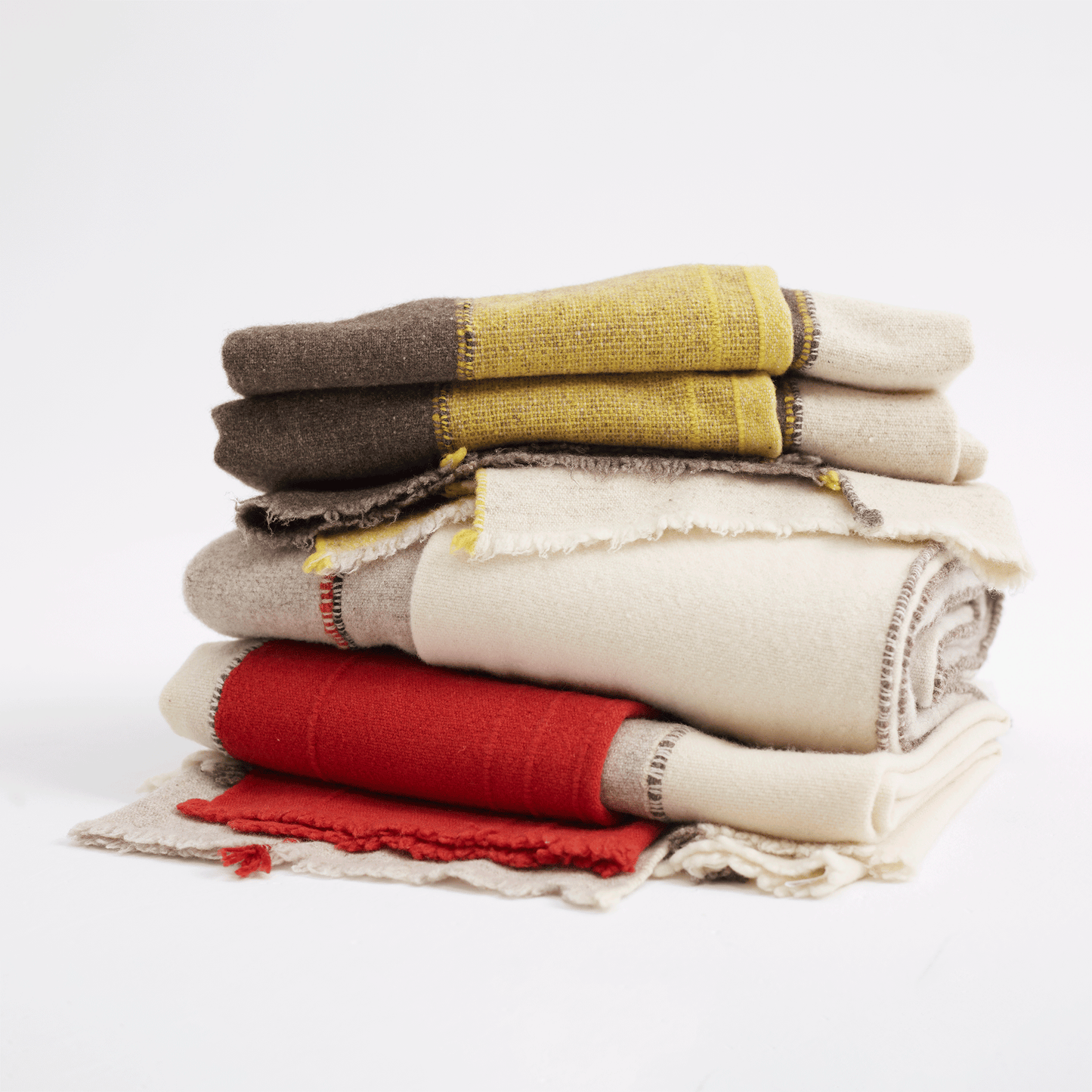 Criss Cross Throw 3 - Dark Grey Mustard