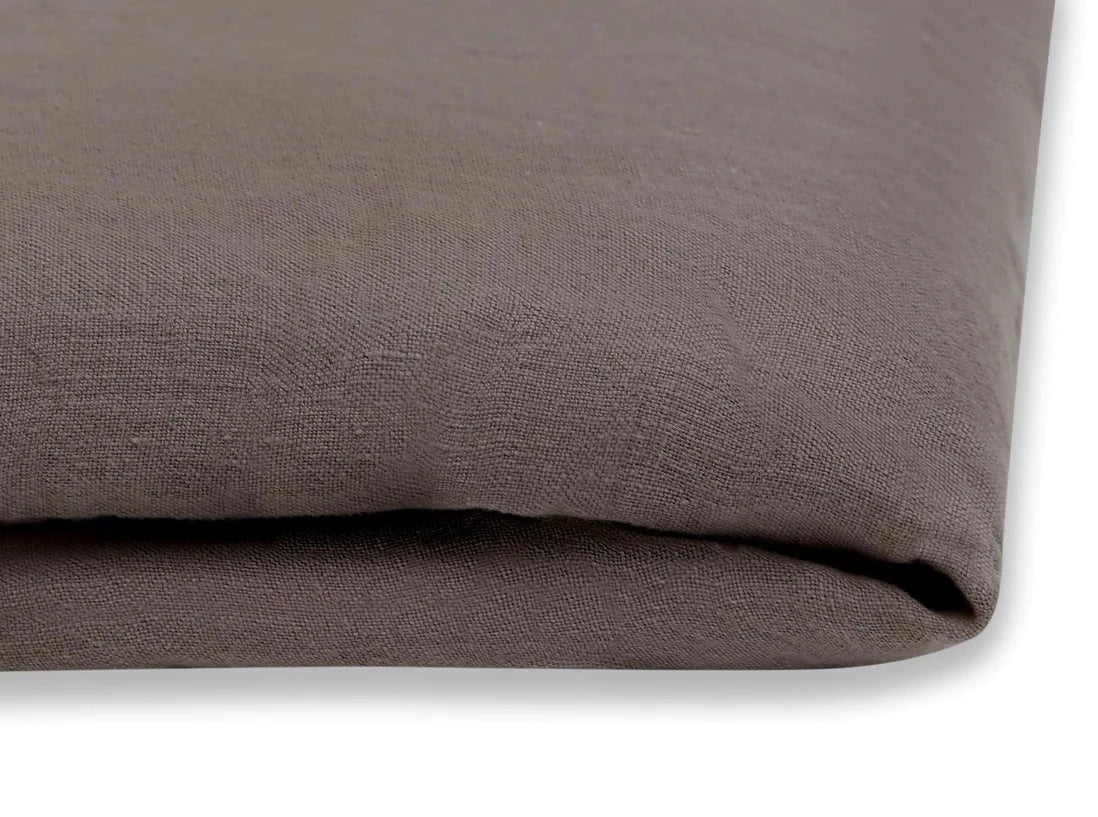 Dim Gray Washed Linen Pillowcase (Pair)