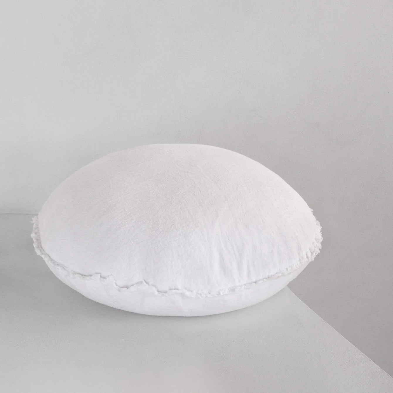 White Macaron Cushion Cover