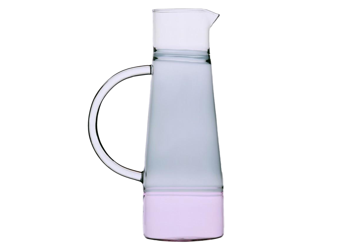 Light Gray Caipirinha Tall Jug Pink/Smoke/Clear