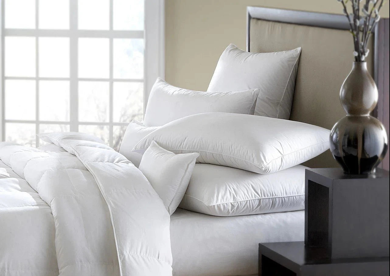 Gray Mackenza Pillow (Classic White Down, 560+)