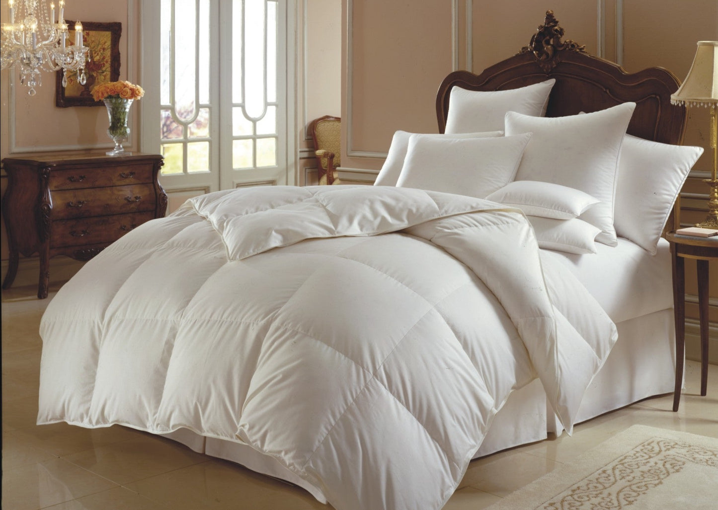 Rosy Brown Himalaya Comforter (Siberian Down, 800+)