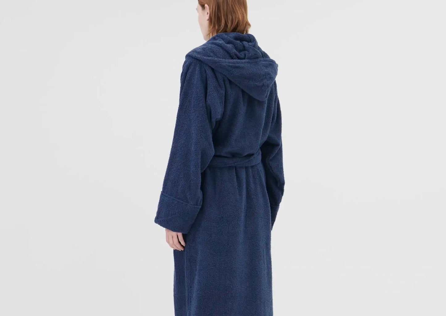 Hooded Bathrobe - Navy