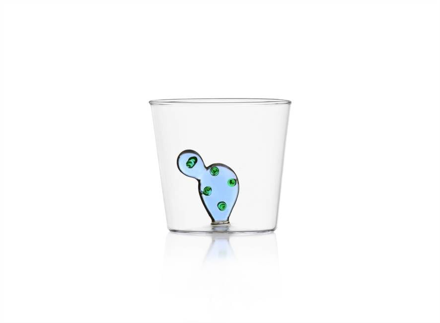 White Smoke Desert Plants - Blue Cactus Tumbler