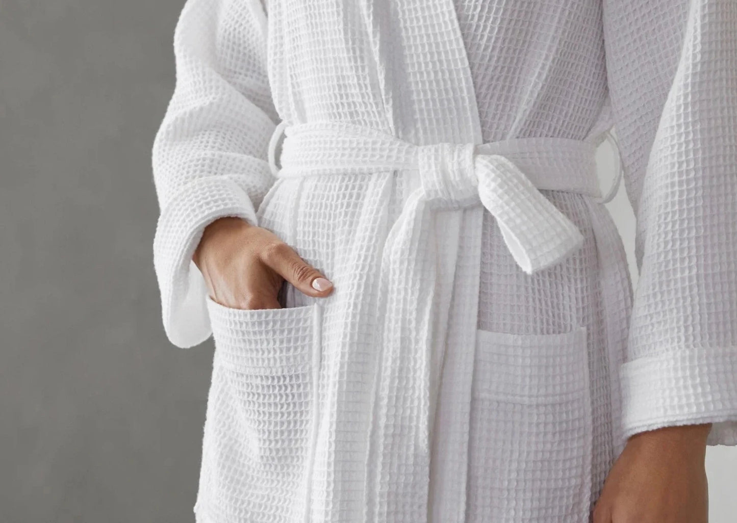 Unisex Organic Waffle Robe