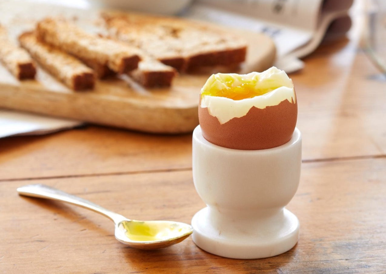 White Marble Egg Cup