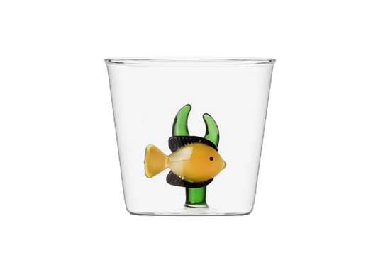 Marine Garden - Yellow Fish Green Seaweed