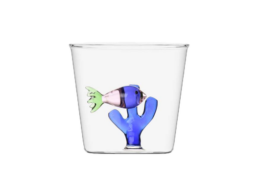 Marine Garden - Pink Fish Blue Seaweed