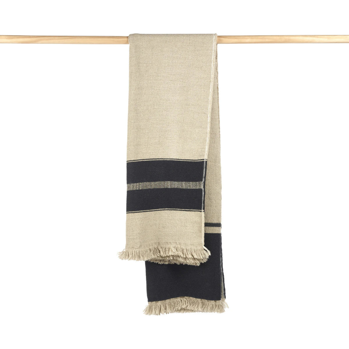 Gray Marshall Throw - Multi Stripe