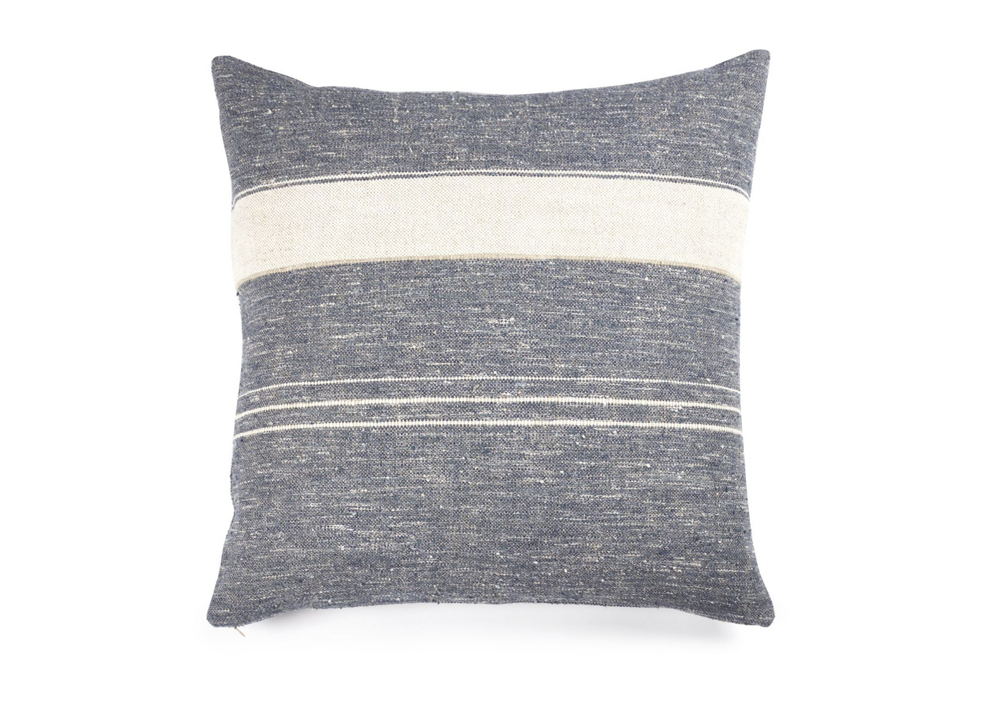 Light Slate Gray North Sea Stripe Cushion Case