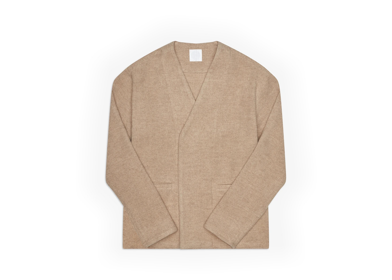 Rosy Brown The Double Breasted Cardigan Oatmeal