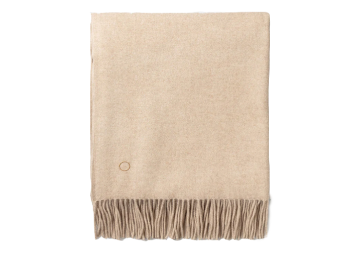 Uno Cashmere Throw - Beige