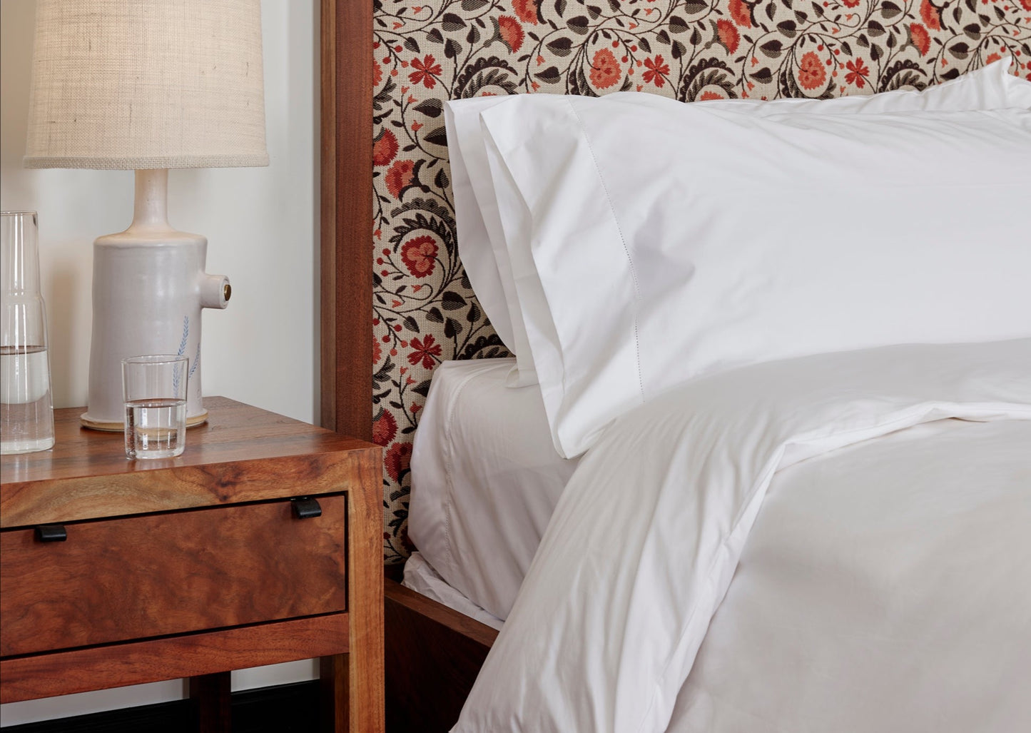 White Classic Percale Fitted Sheet